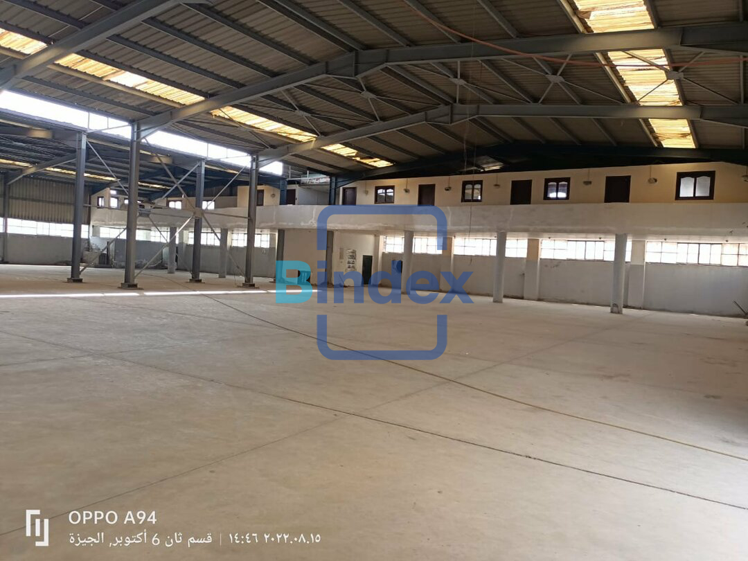 مصنع للايجار علي مساحة 7000 متر 