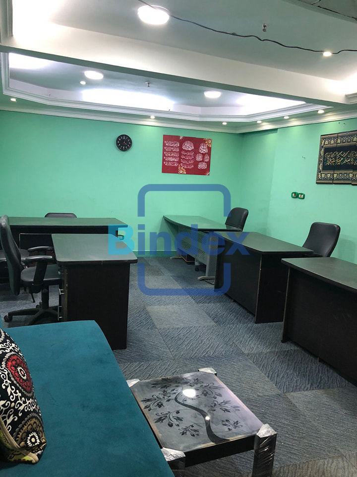 مكتب إدارى للإيجار مجهز ومفروش بالكامل 