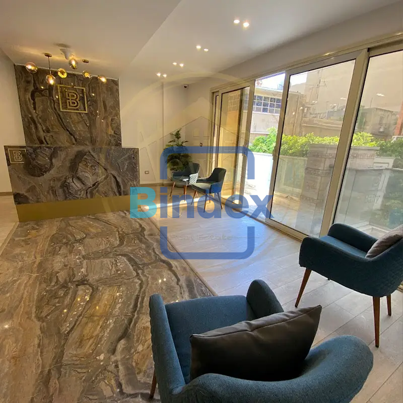 مقر ادارى مفروش للايجار 150م - كفر عبده - شارع عبد المنعم رياض  